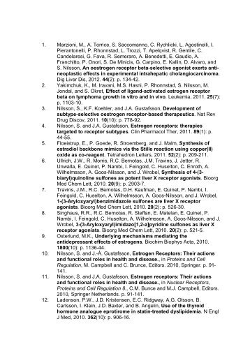 List of publications.pdf - Karo Bio AB