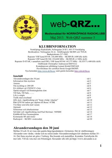 web-QRZâ¦ - SK5BN