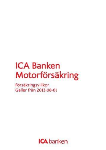 Villkor from 1/8 2013 (pdf) - ICA Banken