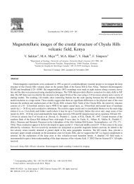 Magnetotelluric images of the crustal structure of Chyulu Hills ...