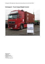 Truck Cargo Weight Control - IVSS Intelligent Vehicle Safety Systems