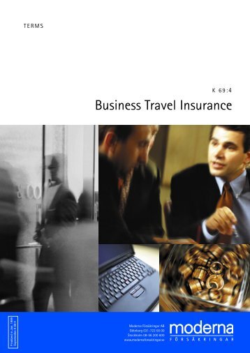 Business Travel Insurance - Moderna FÃ¶rsÃ¤kringar