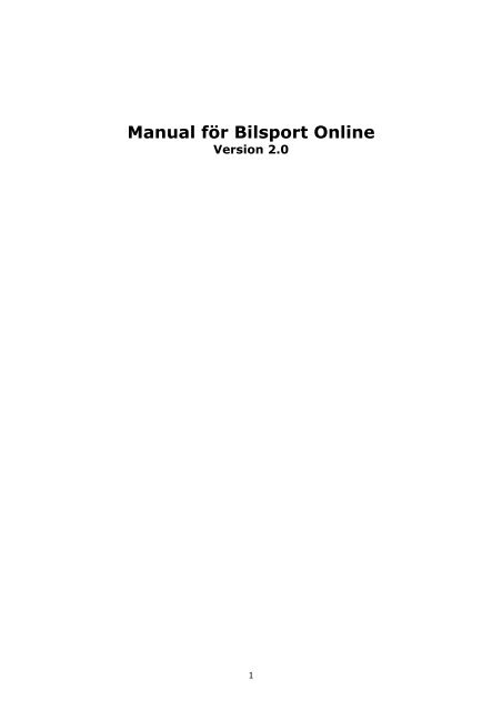 Manual Bilsportonline