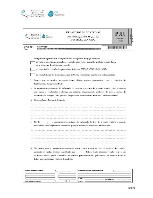 Manual de Controlo da Condicionalidade Actos 2, 3, 4, 6, 12 ... - IFAP