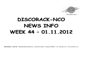 NEWS INFO WOCHE 43.xlsm - Discorack-Nco AG