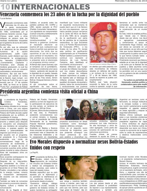 Edición 04 de Febrero de 2015