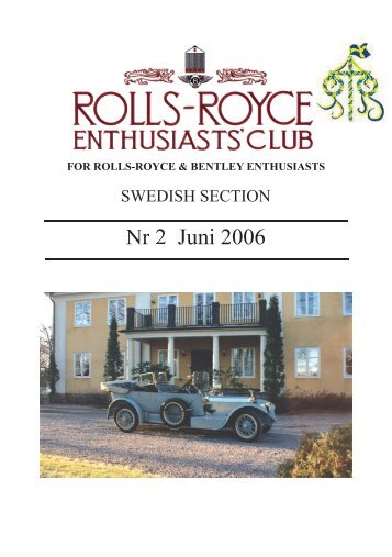 Nr 2 - Rolls-Royce EnthusiastsÂ´Club