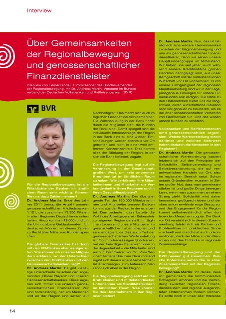 DIE REGIONAL BEWEGUNG - Bundesverband der ...