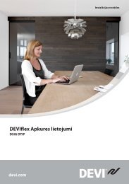 DEVIflex Apkures lietojumi - Danfoss.com