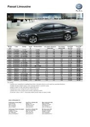 Passat Limousine - Moller auto