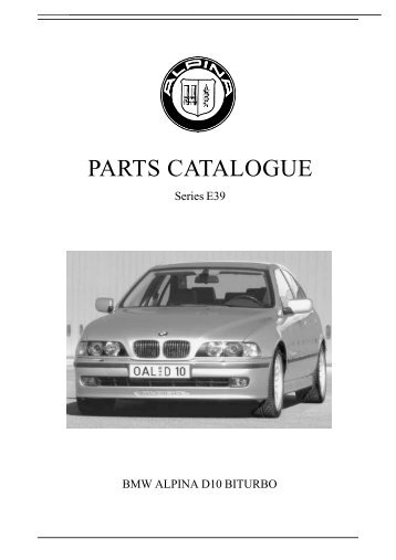 PARTS CATALOGUE - KLINIKA BMW