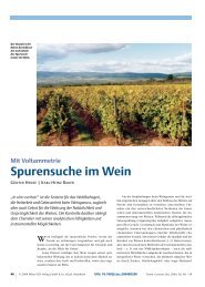 Spurensuche im Wein - Deutsche Metrohm GmbH & Co.