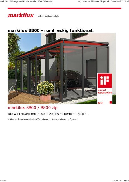 PDF Download Markilux 8800 zip - Andre Atzert