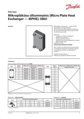 XB61 - Danfoss apkures portÄls