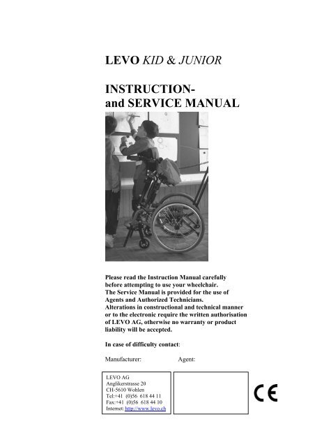 Instruction Manual LEVO KID & JR - Levo AG