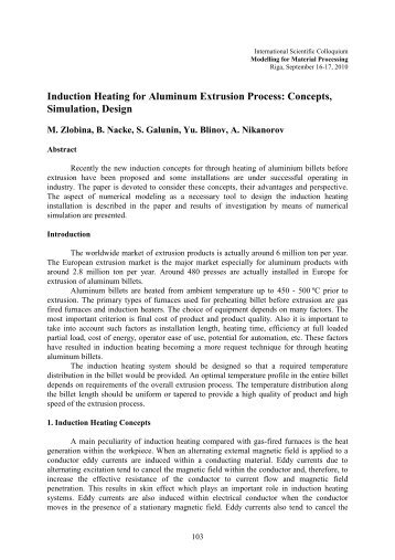 Induction Heating for Aluminum Extrusion Process