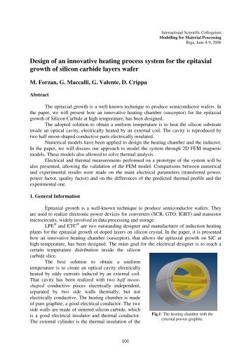 Design of an innovative heating process system for the epitaxial ...