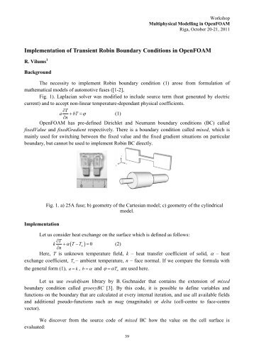 Implementation of Transient Robin Boundary Conditions in ...