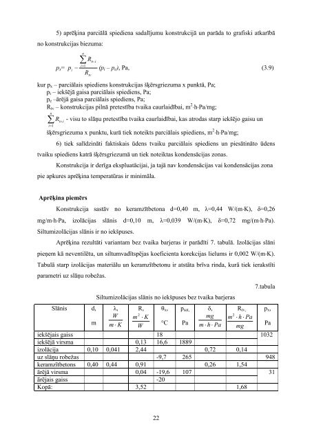 BÅ«vniecÄ«bas siltumfizika - BÅ«vniecÄ«bas fakultÄte