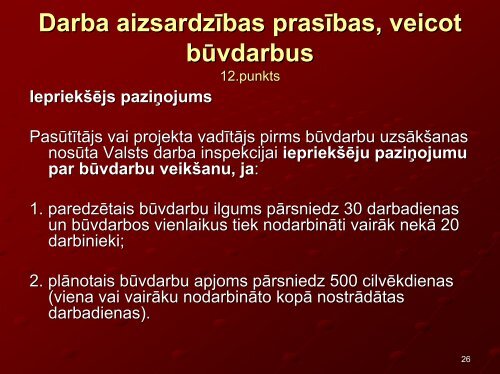 Darba aizsardzÄ«bas prasÄ«bas bÅ«vniecÄ«bÄ - Eiropas darba droÅ¡Ä«bas ...