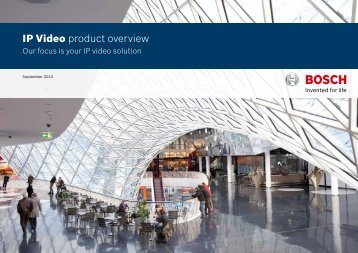Commercial Brochure (IP Video Solutions guide) - Bosch Security ...