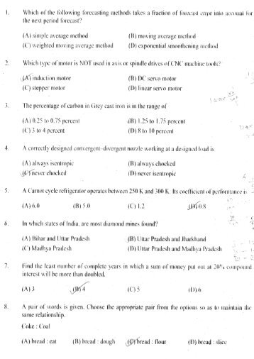 Sample Test Question Paper - rgukt