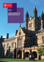 A YOUR GUIDE TO MEDICINE 2014 - The University of Sydney