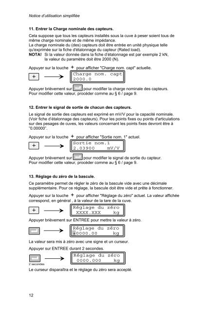 Notice d'utilisation simplifiée