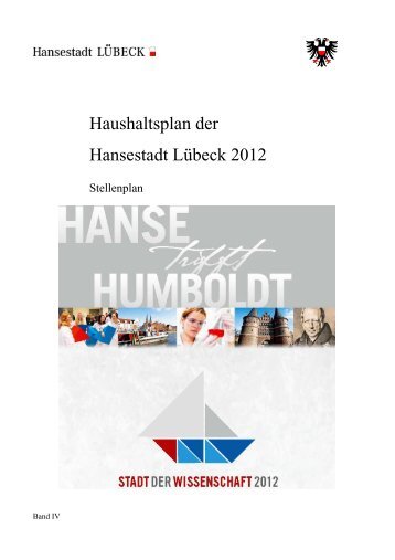 Haushaltsplan der Hansestadt LÃ¼beck 2012