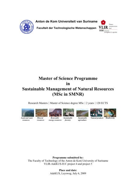 Dossier Msc In Smnr 09 Vlir Anton De Kom University Of Dossier Msc In Smnr 09 Vlir Anton De Kom University Of