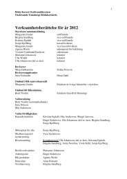 VerksamhetsberÃ¤ttelse fÃ¶r Ã¥r 2012