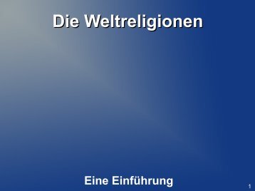 Die Weltreligionen