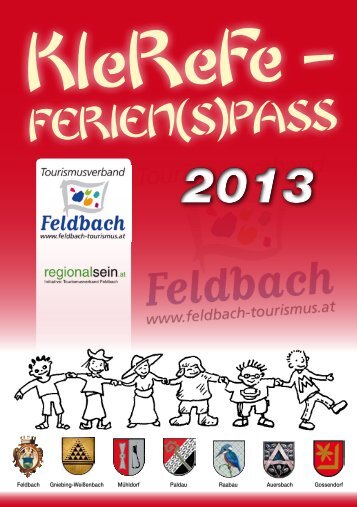 KleReFe-Ferien(s)pass 2013 - Tourismusverband Feldbach