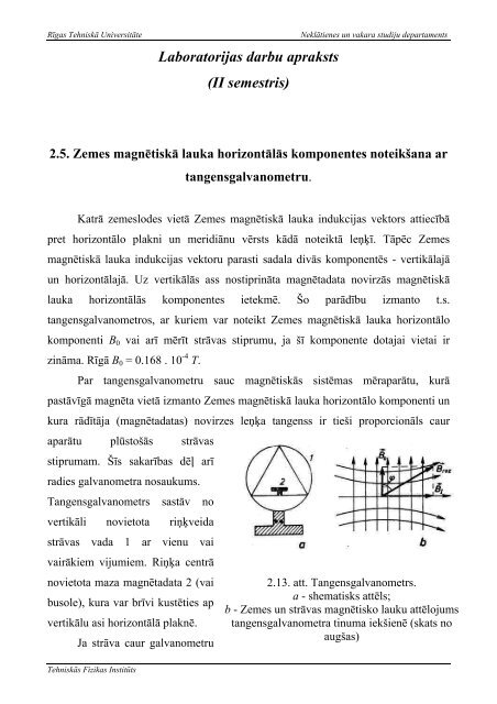 Laboratorijas darbu apraksts (II semestris)