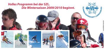 Das Winterprogramm 2009/10 der SchneelÃ¤uferzunft Ludwigsburg ...