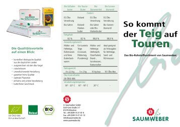weitere Informationen - A. Saumweber GmbH