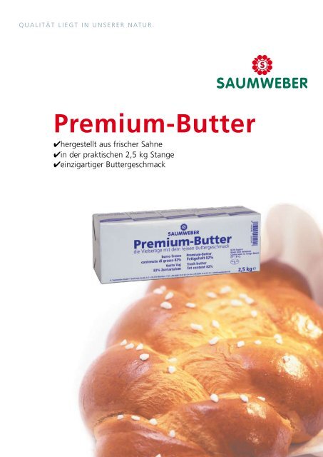 Premium-Butter - A. Saumweber GmbH