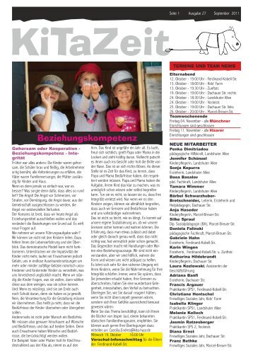 KindertagesstÃ¤tteHaar KitaNews September 2011 tmpo