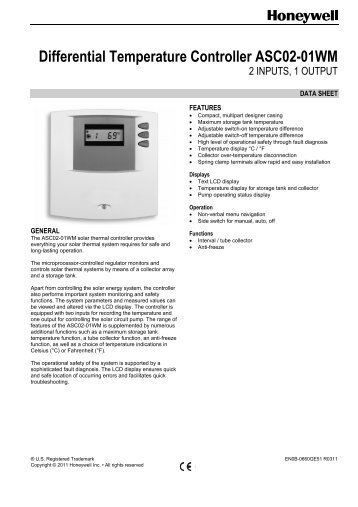 Differential Temperature Controller ASC02-01WM - Santeko