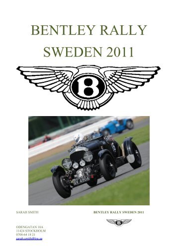 BENTLEY RALLY SWEDEN 2011 - rrec.se