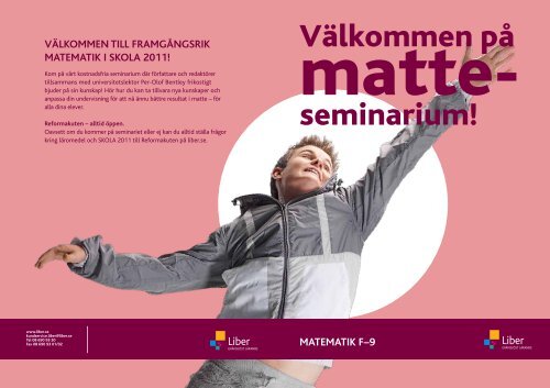 matematik fâ9 vÃ¤lkommen till framgÃ¥ngsrik matematik i skola 2011!