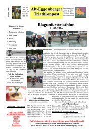 Alt-Eggenberger Triathlonpost