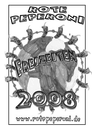 Freizeitenprospekt 2008 homepage - Rote Peperoni