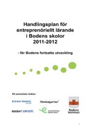 Handlingsplan för entreprenöriellt lärande i Bodens ... - Teknikens Hus