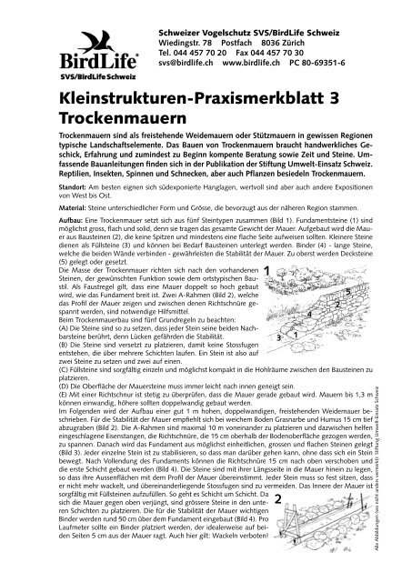 6_1_4 Birdlife Merkblatt 3 - Trockenmauern.pdf - heckenprojekt.ch