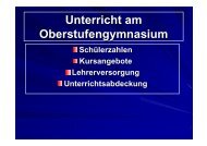 Unterricht am Oberstufengymnasium