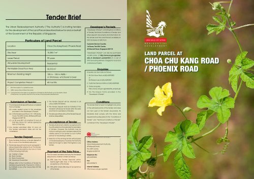 choa chu kang road / phoenix road - Urban Redevelopment Authority