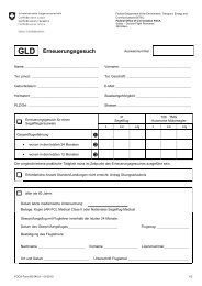 GLD Erneuerungsgesuch