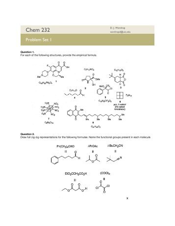 Chem 232 Problem Set 1 answers