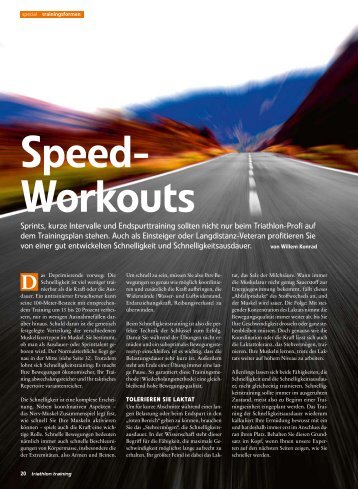 Speed-Workouts - Allwetterkind